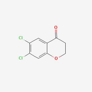 Chemical structure of 6,7-Dichlorochroman-4-one