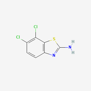 Chemical structure of 2-Amino-6,7-dichlorobenzothiazole