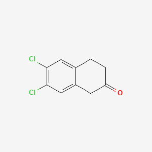 Chemical structure of 6,7-Dichloro-2-tetralone