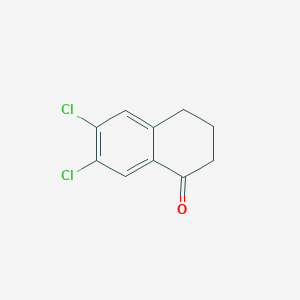 Chemical structure of 6,7-Dichloro-1-tetralone