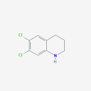 Chemical structure of 6,7-Dichloro-1,2,3,4-tetrahydroquinoline