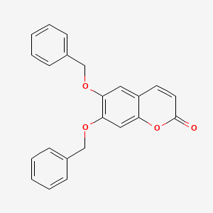 Chemical structure of 6,7-Dibenzyloxycoumarin