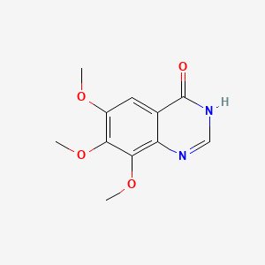 Chemical structure of 6,7,8-Trimethoxyquinazolin-4(3H)-one