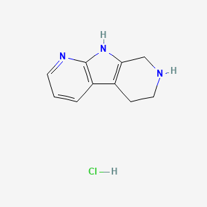 Chemical structure of 6,7,8,9-Tetrahydro-5H-pyrrolo[2,3-b:5,4-c']dipyridine hydrochloride