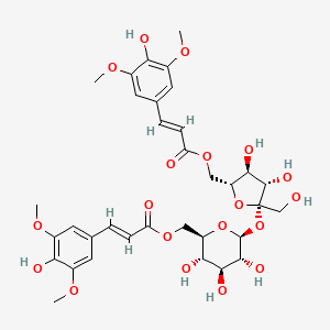 Chemical structure of 6,6'-Di-O-sinapoylsucrose