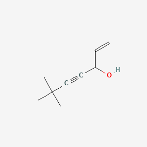 Chemical structure of 6,6-Dimethylhept-1-en-4-yn-3-ol