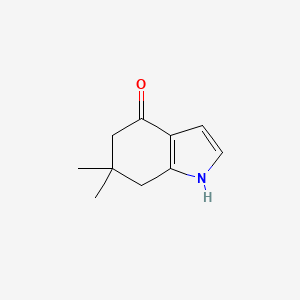 Chemical structure of 6,6-Dimethyl-6,7-dihydro-1H-indol-4(5H)-one