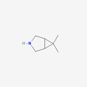 Chemical structure of 6,6-Dimethyl-3-azabicyclo[3.1.0]hexane