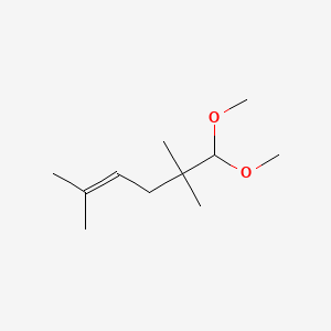 Chemical structure of 6,6-Dimethoxy-2,5,5-Trimethyl-2-Hexen