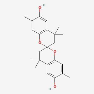 Chemical structure of 6,6'-Dihydroxy-4,4,4',4',7,7'-hexamethyl-2,2'-spirobichroman