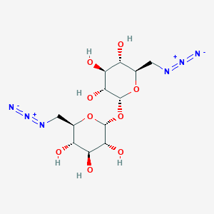 Chemical structure of 6,6'-Diazido-6,6'-dideoxytrehalose