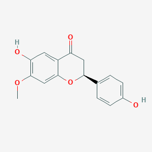Chemical structure of 6,4'-Dihydroxy-7-methoxyflavanone