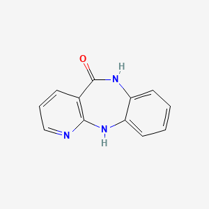 Chemical structure of 6,11-dihydropyrido[3,2-c][1,5]benzodiazepin-5-one