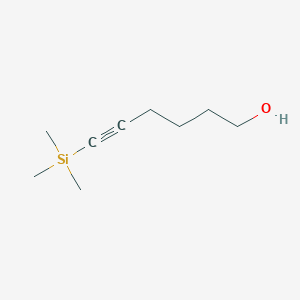 Chemical structure of 6-(Trimethylsilyl)hex-5-yn-1-ol