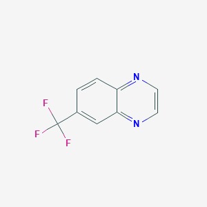 Chemical structure of 6-(Trifluoromethyl)quinoxaline