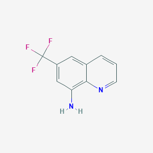 Chemical structure of 6-(Trifluoromethyl)quinolin-8-amine