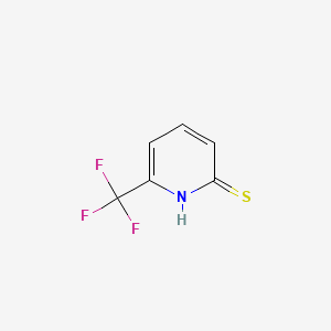 Chemical structure of 6-(Trifluoromethyl)pyridine-2-thiol