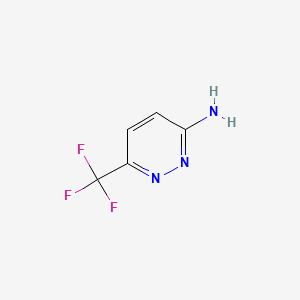 Chemical structure of 6-(Trifluoromethyl)pyridazin-3-amine