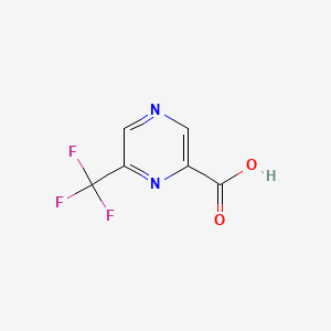 Chemical structure of 6-(Trifluoromethyl)pyrazine-2-carboxylic acid