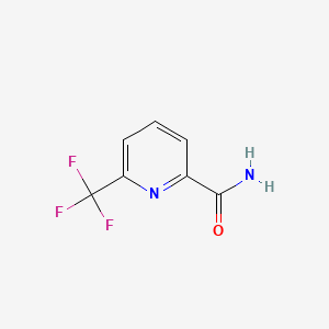 Chemical structure of 6-(Trifluoromethyl)picolinamide