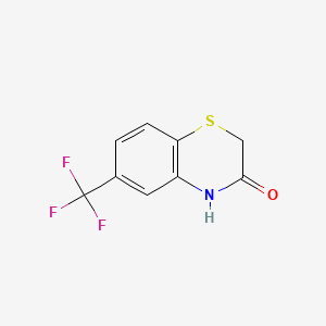Chemical structure of 6-(Trifluoromethyl)-2H-1,4-benzothiazin-3(4H)-one