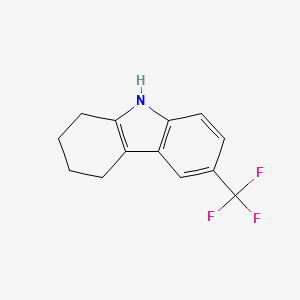 Chemical structure of 6-(Trifluoromethyl)-2,3,4,9-tetrahydro-1H-carbazole