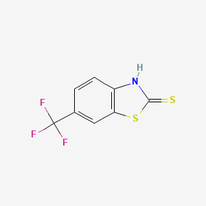 Chemical structure of 6-(Trifluoromethyl)-2(3H)-benzothiazolethione