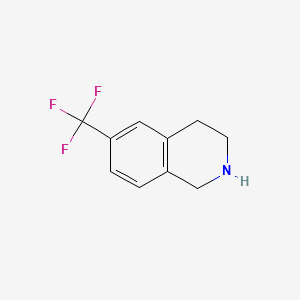 Chemical structure of 6-(Trifluoromethyl)-1,2,3,4-tetrahydroisoquinoline