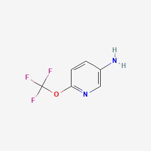 Chemical structure of 6-(Trifluoromethoxy)pyridin-3-amine