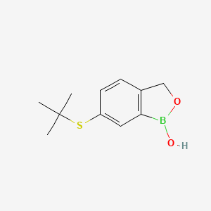 Chemical structure of 6-(tert-Butylthio)benzo[c][1,2]oxaborol-1(3H)-ol
