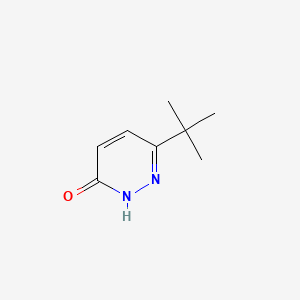 Chemical structure of 6-(tert-butyl)pyridazin-3(2H)-one