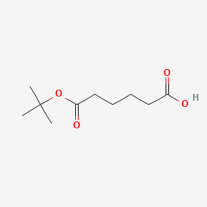 Chemical structure of 6-(tert-Butoxy)-6-oxohexanoic acid