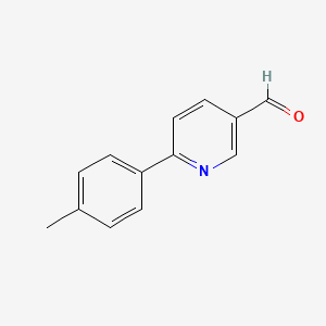 Chemical structure of 6-(p-Tolyl)nicotinaldehyde