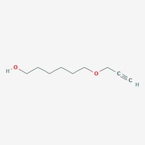 Chemical structure of 6-(prop-2-yn-1-yloxy)hexan-1-ol