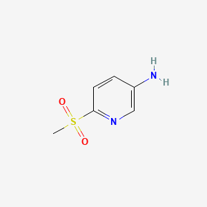 Chemical structure of 6-(Methylsulfonyl)pyridin-3-amine