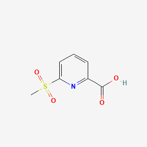 Chemical structure of 6-Methanesulfonylpyridine-2-carboxylic acid