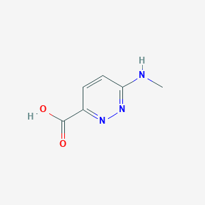 Chemical structure of 6-(Methylamino)pyridazine-3-carboxylic Acid