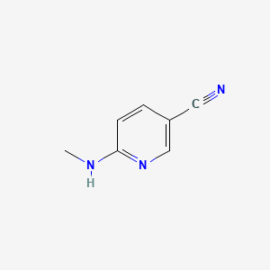 Chemical structure of 6-(Methylamino)nicotinonitrile