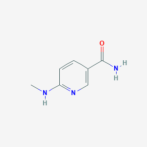 Chemical structure of 6-(Methylamino)nicotinamide