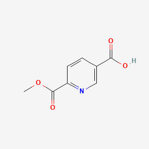 Chemical structure of 6-(Methoxycarbonyl)nicotinic acid