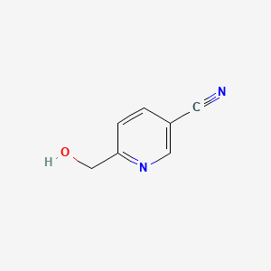 Chemical structure of 6-(Hydroxymethyl)nicotinonitrile