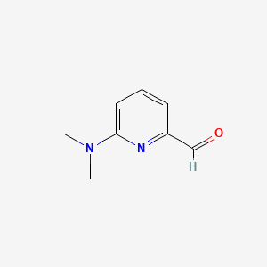 Chemical structure of 6-(Dimethylamino)picolinaldehyde
