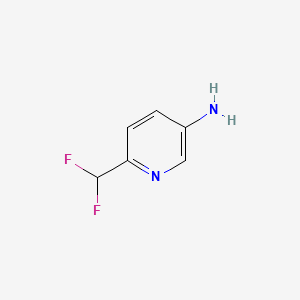 Chemical structure of 6-(Difluoromethyl)pyridin-3-amine
