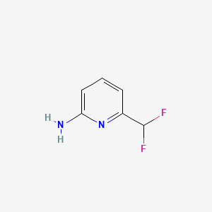 Chemical structure of 6-(Difluoromethyl)pyridin-2-amine