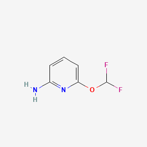 Chemical structure of 6-(Difluoromethoxy)pyridin-2-amine