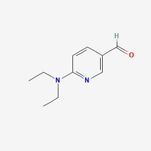 Chemical structure of 6-(Diethylamino)nicotinaldehyde
