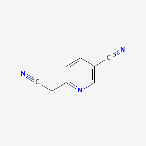 Chemical structure of 6-(Cyanomethyl)nicotinonitrile