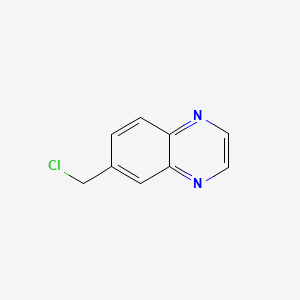 Chemical structure of 6-(Chloromethyl)quinoxaline