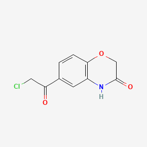 Chemical structure of 6-(Chloroacetyl)-2H-1,4-benzoxazin-3(4H)-one