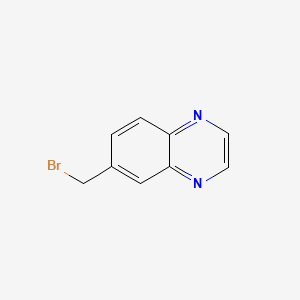 Chemical structure of 6-(Bromomethyl)quinoxaline